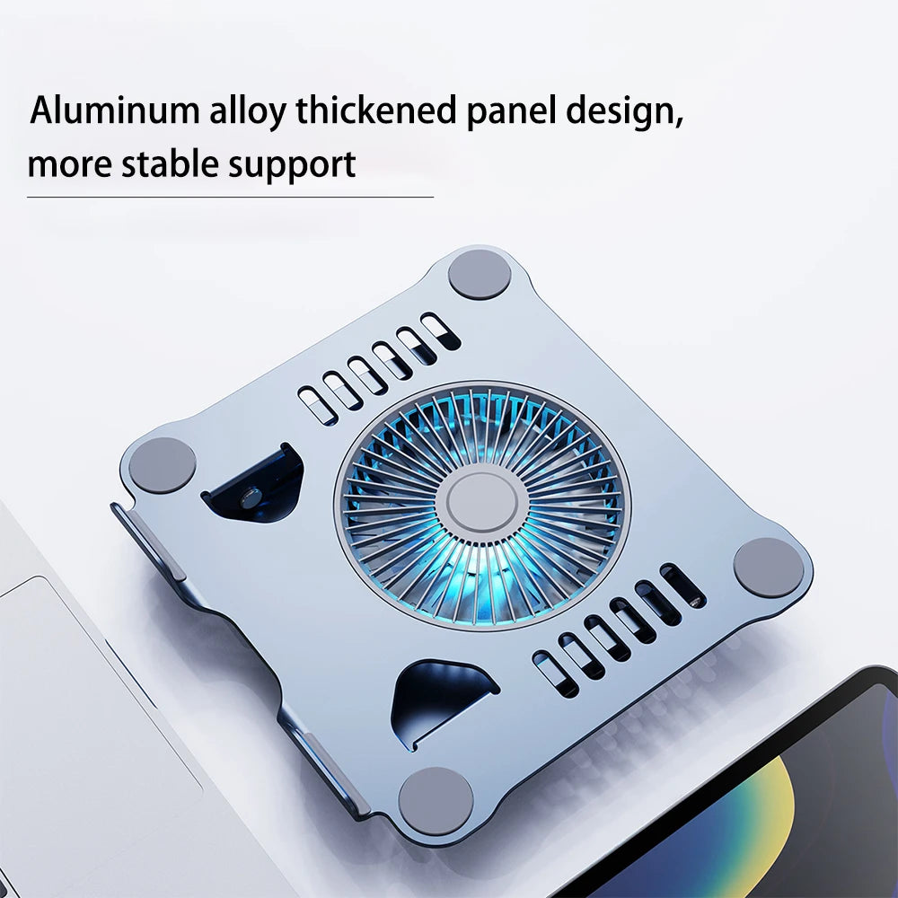 Laptop Stand with Computer Cooling Fan for Apple MacBook 11-16 Inch Dell Lenovo Aluminum alloy Bracket for All Gaming laptop