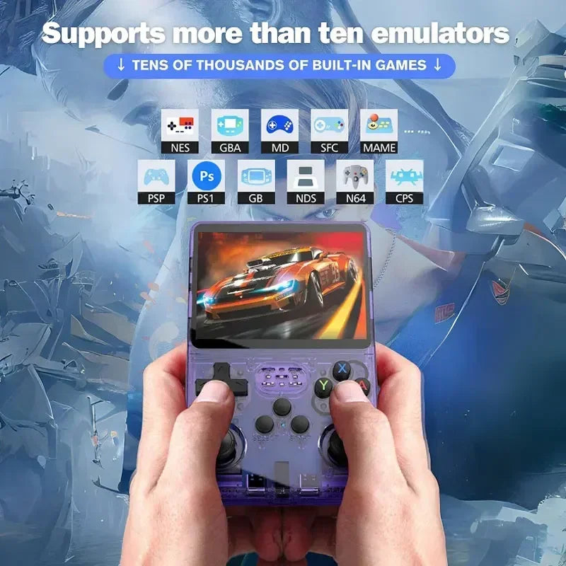 Open Source R36S 128G Retro Handheld Game Console Classic Games Linux System 3.5 Inch IPS Screen Portable Gaming Video Players