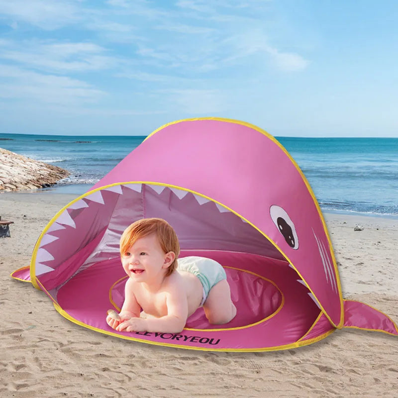 Baby Beach Tent Uv-protecting Sunshelter With Pool Kid Beach Tent Pop Up Portable Shade Pool UV Protection Sun Shelter Gifts