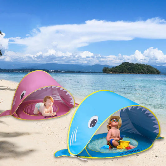 Baby Beach Tent Uv-protecting Sunshelter With Pool Kid Beach Tent Pop Up Portable Shade Pool UV Protection Sun Shelter Gifts